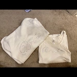 Bride Sweatshirt & Tank Set